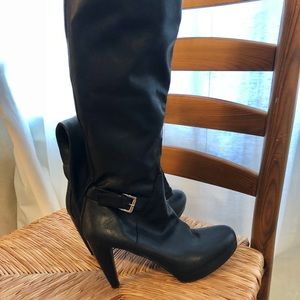 Knee high leather boots